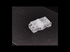 LC Duplex One-PieceTransparent Fiber Optic Adapter Coupler