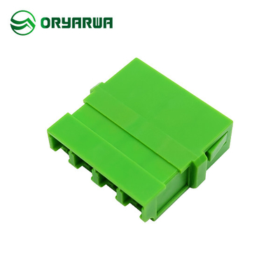 Asymmetric Welded Type LC Fiber Optic Adapter Ceramic Sleeve Flangeless Quad