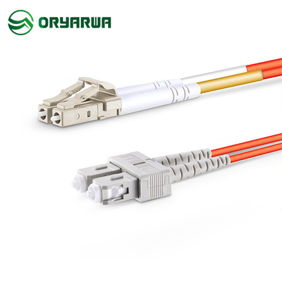 SC UPC OM2の繊維光学の多重モードのジャンパーの二重へのLC UPC